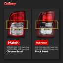 Chrome Bezel Halogen Tail Lights Assembly Compatible With 2019 2020 2021 RAM 2500 3500HD, Chrome Bezel W/O LED Taillamp OEM#: 55112988AE, 55112989AE, CH2801221, CH2800221 (1 Pair)