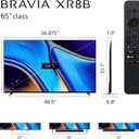Sony 65 Inch OLED 4K Ultra HD TV BRAVIA XR8B Smart Google TV with Dolby Vision HDR and Exclusive Features for PlayStation 5 (K-65XR8B)