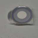 Fanquare 8" Modern Blue Stripe Dessert Plates Set of 4, Porcelain Dinner Plates for Pasta, Appetizer