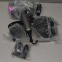 slopehill Professional Ionic Hair Dryer, Powerful 1800W Fast Drying Low Noise Blow Dryer with 2 Concentrator Nozzle 1 Diffuser Attachments for Home Salon Travel (Grey)