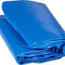 Machrus Upper Bounce Trampoline Weather Cover - 7.5FT 8FT 10FT 11FT 12FT 13FT 14FT 15FT 16FT 17FT 8X14FT 9X15FT 10X17FT -Weather-Resistant Trampoline Protective Cover (Blue)