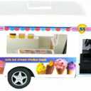 KiNSFUN Ice Cream Truck Die Cast Metal Toy w/Pullback Action