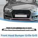 X AUTOHAUX No.8W0807683A Front Lower Hood Bumper Grille Grill for Audi A4 B9 2016-2018 Front Lower Bumper Kidney Grille Grill Sport Style Black