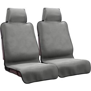 Waterproof Seat Cover,2PCS Upgraded Neoprene Sweat Carseat Protector, Perfect for Universal Anti-Slip Car Truck SUV Seat, Ideal for Surfing Yoga Gym Workout, Gray (GREY)