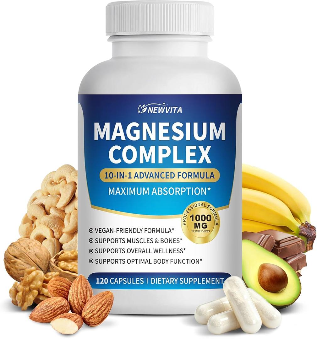 1000mg Magnesium Complex, Magnesium Glycinate, Citrate, Malate, L-Threonate