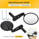 M MATI 2pcs Left or Right Mirror Assembly w/Tool for Can-am Ryke-r Rally Sport 900 ACE Ryke-r 600 ACE 2019-2025 705011225 705018904