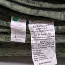 WRENSONGE Velvet Queen Quilt Set-3 Pieces Olive Green Luxurious Striped Channel Velvet Comforter with 2 Shams, Soft Bedspread Coverlet Quilted Bedding Set for All Season