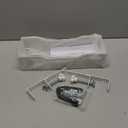 Under Desk Cable Management Tray 24.8", Quszmd Cable Organizer No Drill, Standing Cord Organizer and Wire Management Tray - No Damage to Desk, White