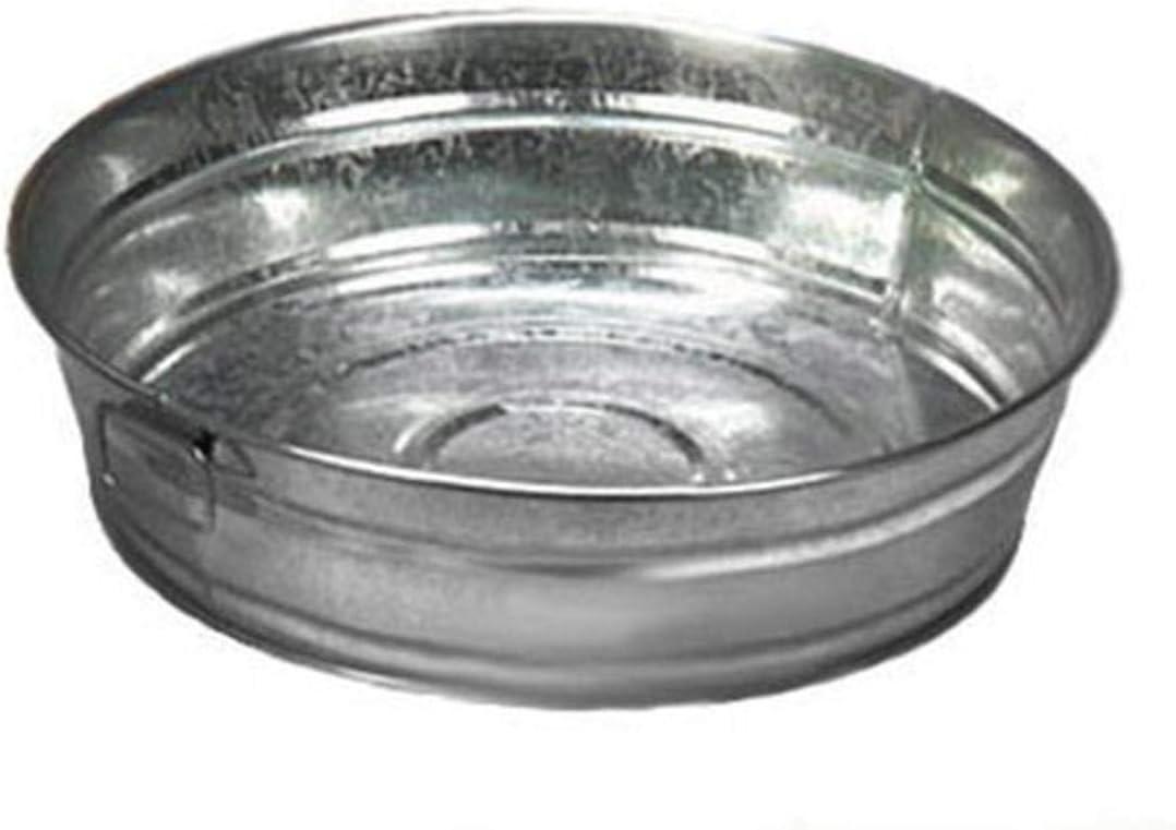 American Metalcraft MTUB12 Galvanized Steel Tub 95 oz 11.63" Dia x 3.25" H Silver Heavy-Duty Serving Container