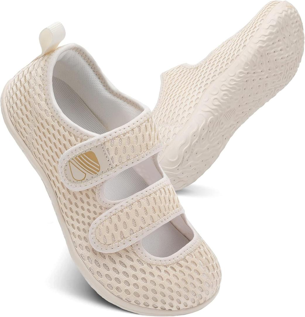 Besroad Womens Mens Lightweight Walking Shoes Adjustable Wide Diabetic Slippers Non-slip Sneakers Sandals 
10-11 Women/ 8-9 Men