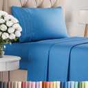 Twin XL Size 3 Piece Sheet Set - Comfy Breathable & Cooling Bed Sheets Set - Hotel Luxury Bedding for Women, Men, Kids, Teens, Boys & Girls - Deep Pockets, Soft, Wrinkle Free - Oeko-Tex - Royal Blue