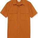 Amazon Essentials Mens Slim-Fit Short-Sleeve Two-Pocket Utility Shirt (M)