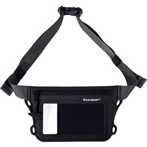 WILD HEART Waterproof Waist Bag IPX8 with Adjustable Waist belt Screen Touchable Dry Bag Double Inner Pocket for Swimming Diving Floating Rafting Boating (black) WILD HEART Waterproof Waist Bag IPX8 with Adjustable Waist belt Screen Touchable Dry Bag Double Inner Pocket for Swimming Diving Floating Rafting Boating (black)