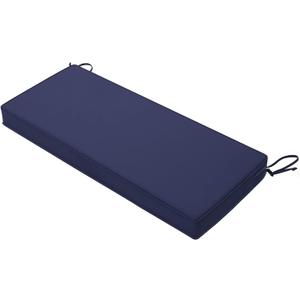 Favoyard Outdoor Bench Cushion 59 x 18 Inch Waterproof Patio Furniture Cushions 3-Year Color Fastness Garden Sofa Settee Couch Swing Pads with Handle and Adjustable Straps, Blue