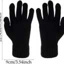 Winter Gloves for Women, Womens Gloves Cold Weather Warm Lined, Gloves for Women Touchscreen Fingers (Black)