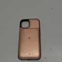 for iPhone 13/14/15 Case with Card Holder Soft Leather Wallet Case Protective Shockproof Hard Cover for Women Girls (Rose Gold)