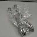 Ofiray-home Shower Door Towel Hooks(2-Pack) - 9"~13" Length Adjustable Hook for Frameless Over The Door Glass, Squeegee Holder, Towel Hanger for Bath Suits Rozer Robes Loofahs Shavers, Stainless Steel (Silver, Clip)