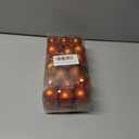 Hollyone 1.57" Orange Christmas Ornaments - 36 Pcs Mini Shatterproof Balls - Christmas Tree Decorations - Small Xmas Ornaments with Hanging Loop - Wedding, Holiday, Party, Home Decor