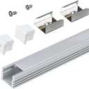 Armacost Lighting LED Tape Light Mounting Channel, Deep Surface Mount, Silver 5-Pack 960054N