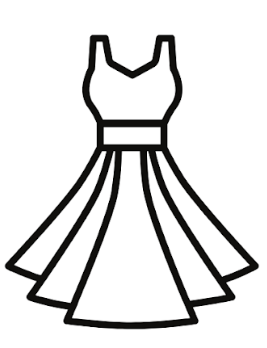 Black Satin Dress , S Size