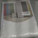 AmazerBath White Shower Curtain Fabric, Waffle Shower Curtains for Bathroom, Cloth Shower Curtain Heavy Duty, Thick Bathroom Shower Curtains Hotel Quality, Premium Polyester, 72x72 Inches