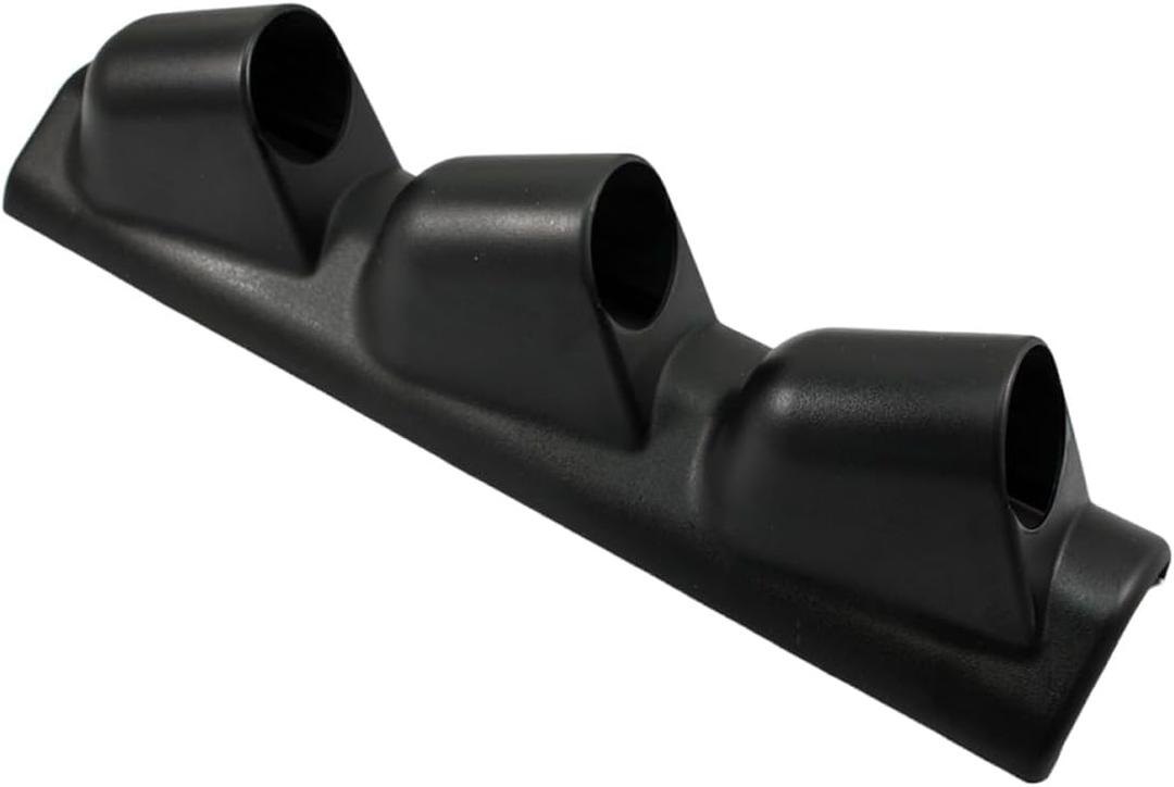 Black Triple Pillar Gauge Pod Holder, Plastic 3 Hole 52mm Automotive Digital Gauge Bracket, Universal A-Pillar Gauges Mount Accessories for Most Vehicles