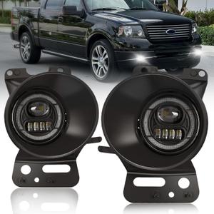 Ultra-Bright LED Fog Lights with DRL and Turn Signals Fit for 2005 2006 2007 2008 Ford F150, 2006-2010 Lincoln Mark LT, Front Driving Fog Lamps Assembly, DOT Certified - 1 Pair