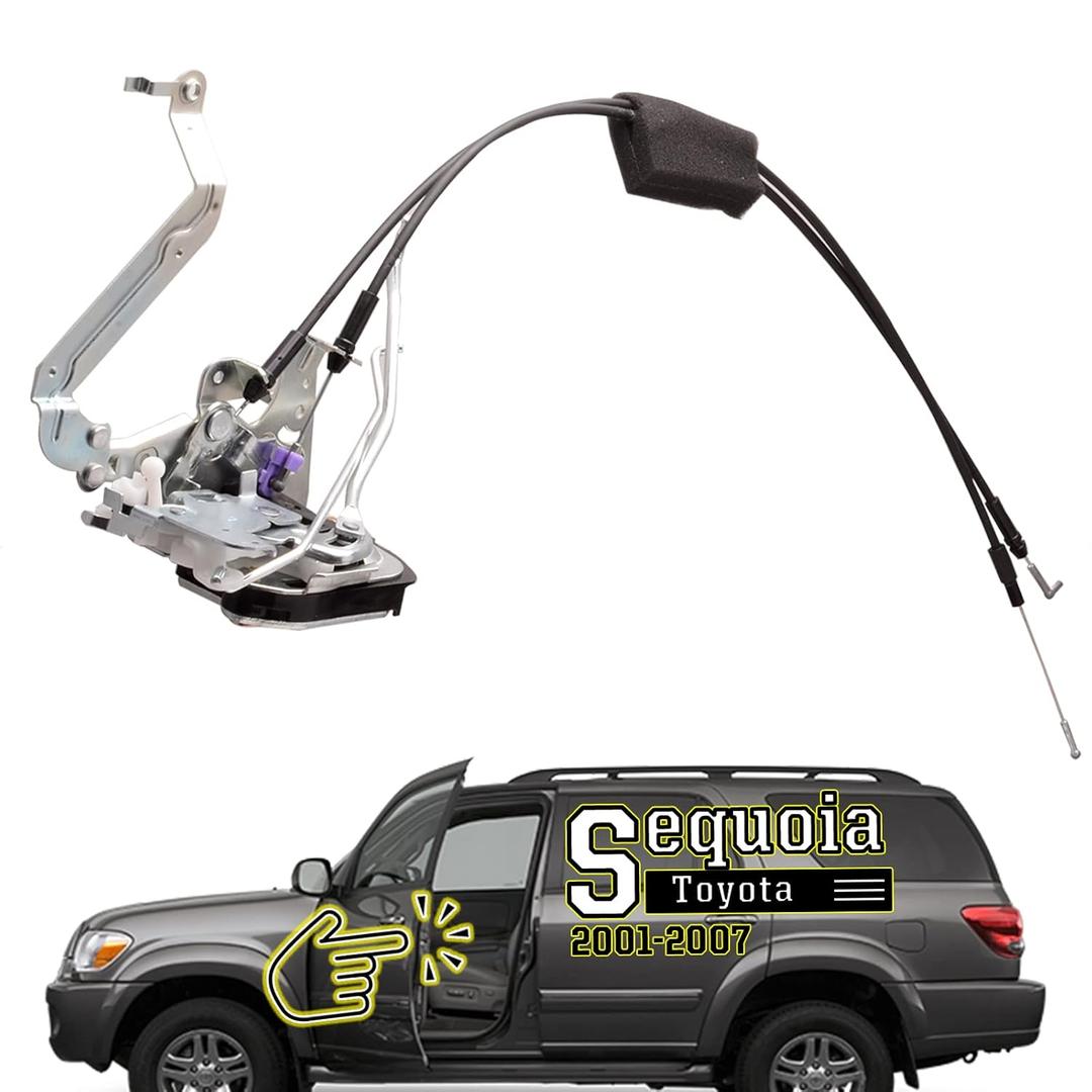 Front Left Door Lock Latch Assembly Compatible for Toyota Sequoia 2001-07 Tundra 2003-06 Replace Driver Side Door Lock Assembly