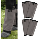 Harrison Howard Loose Fitting Fly Boots UV-Protective Extra Tough Mesh Ventilated Four Fasteners Stay-on Design Protect Horse Legs & Stomp-Reducing Set of 4 Dark Grey Small