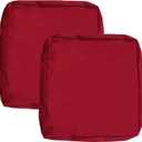 Sqodok Patio Cushion Covers 22x20 Waterproof Outdoor Cushion Covers Replacement 2Pack Patio Cushion Seat Slicovers for Sectional Sofa, Wicker Chair, Burgundy