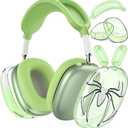 [3 in 1] Cases Cover for AirPods Max Ear Pad Case/Headband Cover/Ear Cups for Apple AirPods Max (2024/2020) ([3 in 1] Green)