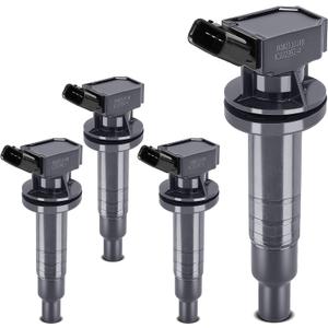 YHTAUTO Set of 4 Ignition Coil Packs Replacement for Toyota Corolla 2000-2008, Matrix 2003-2008, Celica Mr2 Spyder Pontiac Vibe Chevrolet Prizm L4 1.8L, Replace 6731306