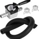BlueStars 48568 1/4" Inline Fuel Shut Off Valve Kit - Compatible with Scagg 48568 Oregon 07-403 180 Degree Ball Valve Heavy Duty Inline Cut Petcock Gas Diesel Petrol for 1/4" Fuel Line Lawn Mower