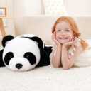 Weighted Stuffed Animals, Panda Stuffed Animal, Giant Stuffed Panda, Soft Panda Bear Stuffed Animal, Toy Gifts for Kids & Adults, Black and White, 25 Inch, 4.5 Lbs