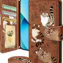 Buleens for Samsung Galaxy S23 Plus Wallet Case for Women - with Card Holder S23 Plus Flip Case Leather Crossbody Cute Aesthetic Galaxy S23+ Case with Strap Kickstand for Girls Girly, Music Cats