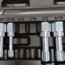 Thread Repair Thread Chaser Tool Set - 49PCS Thread Cleaner Rethreading Master Kit Metric SAE Bolt Restorer File Nut Rethreader Automotive Wheel Stud Spark Plug Engine Standard Screw Threading UNC UNF