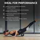 Invincible Fitness 17'' EPP Foam Roller for Deep Tissue Massage – Enhance Recovery, Relieve Pain, and Boost Mobility for a Stronger, Healthier You (Black)