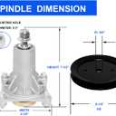 ZALANA 192870 Spindle Assembly + 195945 Pulley for Craftsman Husqvarna Ariens Poulan, Replace 187292 532187281 532187292 587819701 21546238, Mandrel for 42" 46" 48" 54" Mower Deck