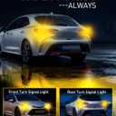 AUXITO Latest 1157 LED Bulbs Amber Yellow Turn Signal Lights, 700% Brighter 2057 2357 7528 BAY15D LED Bulbs with Projector for Turn Signal Parking Tail Brake Blinker DRL Marker Lights, Pack of 2