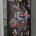 5-in-1 Building Toys with LED Light, APP & Remote Control Building Block Set, 604 PCS RC Tech Rechargeable Tank Robot Sleigh Tracked Racer Toy, Gift for Kids Boys Girls Ages 6 7 8 9 10 11 12+