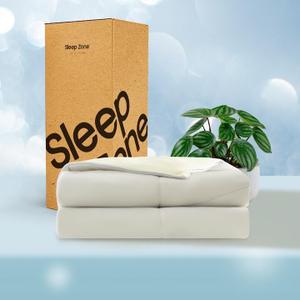 SLEEP ZONE Cooling Comforter for Hot Sleeper Full/Queen Size - Super Soft & Breathable Double-Sided Quilt Summer Blanket, Machine Washable Lightweight Duvet Insert (Grey+Yellow, Full/Queen)