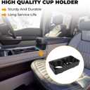 JERBOR Cup Holder for Ford F250 Super Duty, for F350 2023-2024 Gen5 Front Center Console Cup Holder (for Ford F250 F350)
