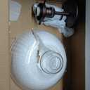 FEMILA Flush Mount Ceiling Light Fixture, 11" Farmhouse Semi Flush Kitchen & Bedroom Ceiling Light, Oil Rubbed Bronze with Clear Glass Shade, Rustic Industrial Lighting, 4FY09-F ORB