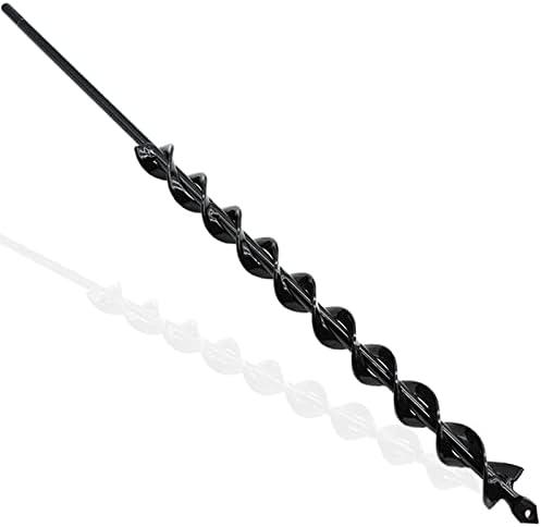 TCBWFY 24 Inch Auger Drill Bit for Planting - 1.2"x24" Long Handle Easy Planter Garden Auger - Bulb & Bedding Plant Augers - Post Hole Digger for 3/8”Hex Drive Drill