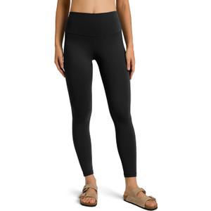 Colorfulkoala Women's Dreamlux High Waisted Workout Leggings 25" / 28" Inseam Yoga Pants (Large, Black)
