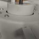 LEDIARY Caged Flush Mount Ceiling Fans with Lights and Remote, Farmhouse Square Low Profile Ceiling Fan, 6 Speed and Reversible, Small Rustic Bladeless Ceiling Fan for Bedroom, Kitchen, Dining Room