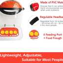 Hummingbird Feeder Helmet | Hands-Free Outdoor Bird Feeder | 4 Spill-Resistant Ports | Adjustable Headband | Lightweight & Durable PVC, 2 in 1