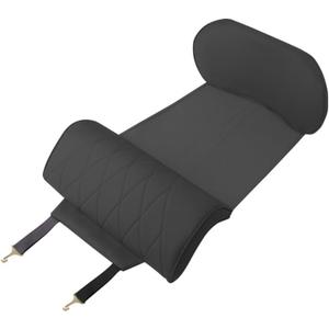 Car Seat Leg Extension with Lumbar Support, Extension Pad for General Motors Car Seats, Leg and Waist Support for Car Travel, Nappa Leather Memory Foam (Black)