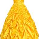 JerrisApparel Women's Princess Costume Halloween Party Dress (14, Yellow)