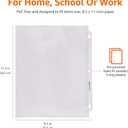Amazon Basics Sheet Protectors for 3 Ring Binder, Heavyweight, Acid-Free, Clear Plastic Sleeves, Letter Size, 8.5 x 11 Inch, 100-Pack
